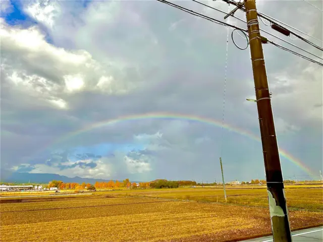 【代表が見ている風景】お米が刈り取られて寂しくなったなと思ったら、大きな虹が現れました。晴れていると思ったら、雨が降ったり、また晴れたりと近頃天気は気分屋さんですね。
スタッフが虹が見えると気づいて、外を覗くとこんなに綺麗な虹です。手元・足元ばかりではなく、顔を見上げると素敵な景色があるかも知れません。
税理士事務所が出来て40周年です。長崎県諫早市の税理士事務所「税理士法人ネクスト・プラス」
#税理士事務所 #税理士 #税理士法人 ネクストプラス